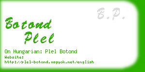 botond plel business card